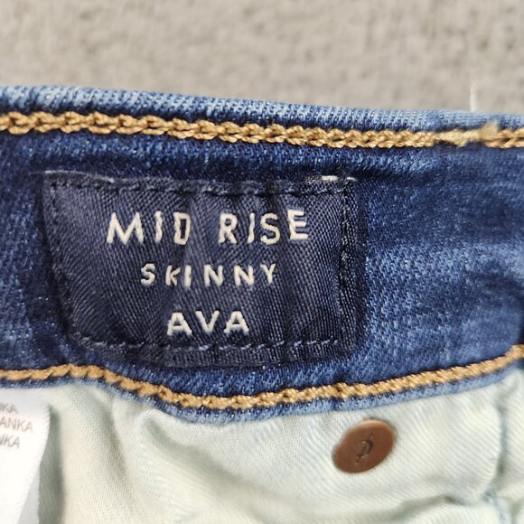 Lucky Brand Jeans Womens Size 12/31 Blue Mid Rise Skinny Ava Ankle Stretch Denim - Picture 10 of 14